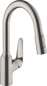 Hansgrohe 71801800 M42 bateria kuchenna 180 z wyciąganą wylewką stal szlachetna