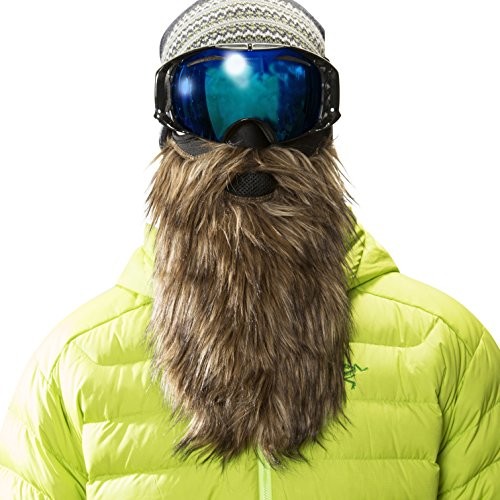 Beardski Wizjer Beard Ski złota Ski maska do snu z brodą  brązowy BB-50004