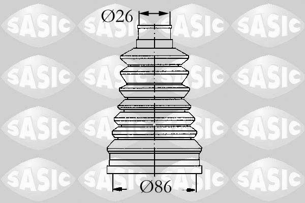 SASIC Zestaw osłon, półoś napędowa 4003440 4003440