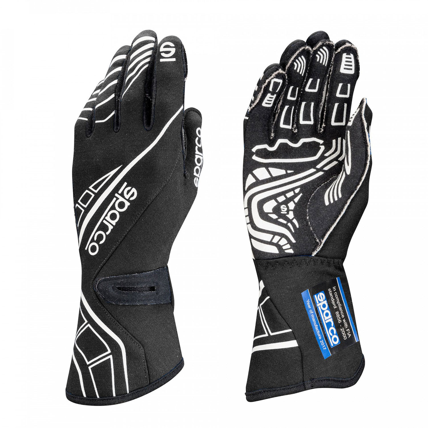 Sparco Rękawice rajdowe LAP RG-5 Black (homologacja FIA) 00131108NR