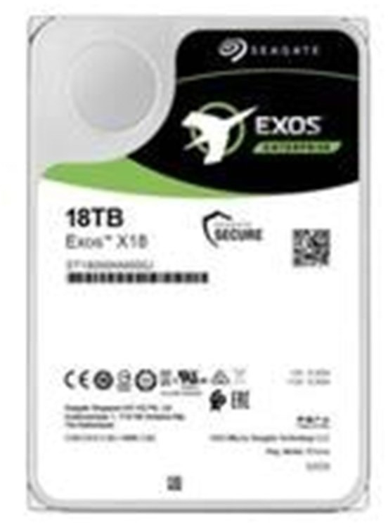 Seagate EXOS X18 SATA 18TB Helium 7200rpm 256MB cache 512e/4kn Fast Format BLK