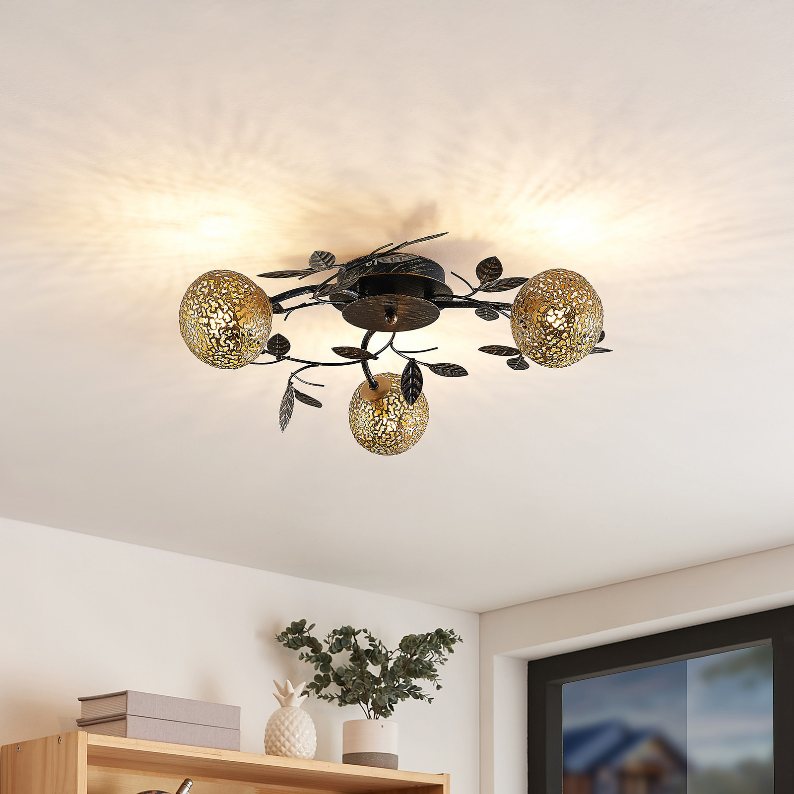 LUCANDE Lucande Evory lampa sufitowa, okrągła, 3-punktowa
