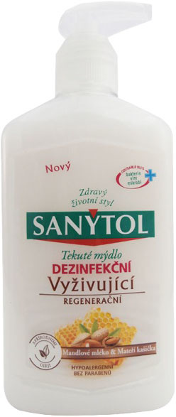 SANYTOL SANYTOL Mydło dezynfekujące odżywcze 250 ml migdały i mleczko pszczele