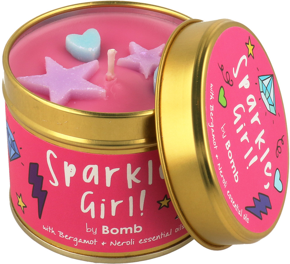 Bomb Cosmetics Ręcznie Wytwarzana Świeca Zapachowa W Puszce Sparkle, Girl!