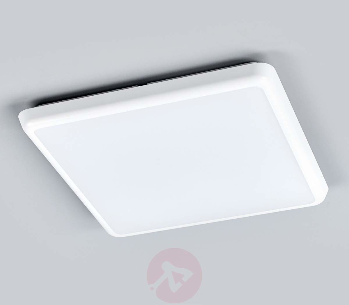 Prosta lampa sufitowa Augustin z LED, IP54