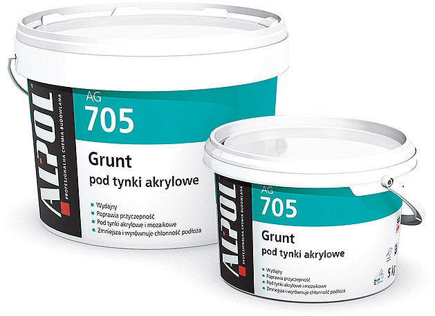 Alpol AG 705 grunt pod tynki akrylowe biały 5 kg