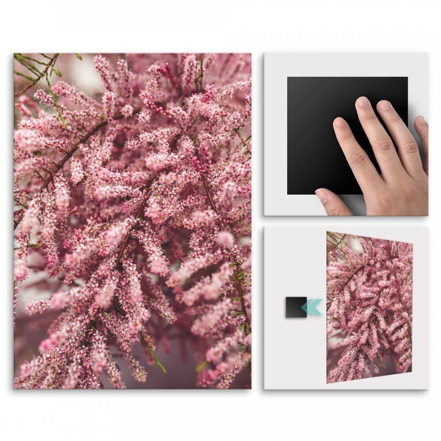 Pix4home Plakat metalowy kwiatowy busz L POS-L-01429
