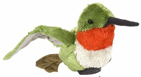 Wild Republic 12300 pluszowy kolibri, Cuddlekins przytulanka, pluszowe zwierzątko 20 cm 12300