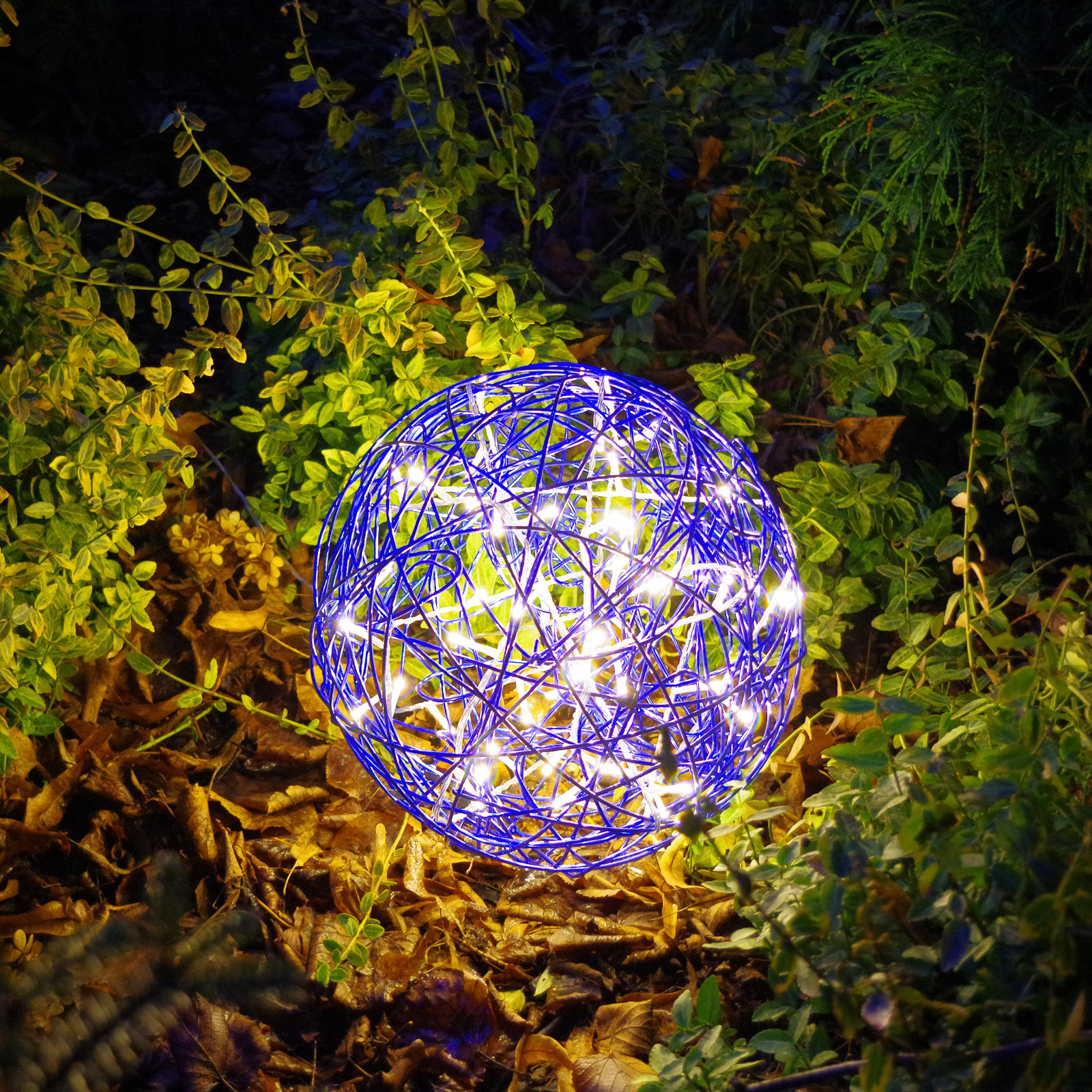 Best Season Kula designerska LED 3D Galax Fun, 30cm niebieska