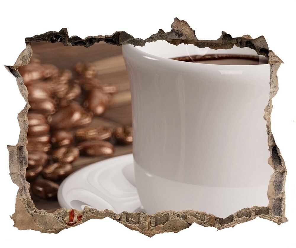 Wallmuralia.pl Samoprzylepna naklejka beton Filiżanka kawy