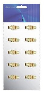 OMNITRONIC RCA socket/RCA socket,mono,metal/10 pcs 3022620M