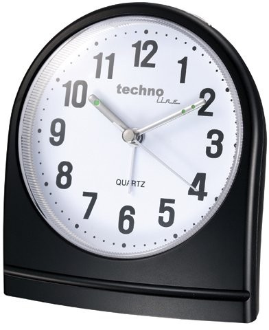 Technoline Geneva SL kwarc budzik, 9,5 x 5,6 x 11 cm Geneva SL black
