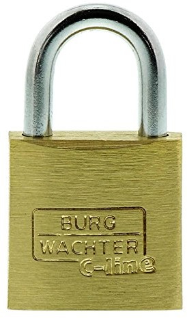 Burg Wächter Burg-Wächter kłódka, -częściowy zestaw, grubość 3,5 MM na deskę do prasowania, 4 klucze, Trio 222 20 SB