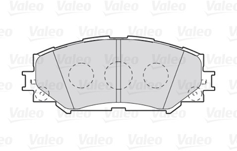 VALEO Zestaw klocków hamulcowych, hamulce tarczowe 301943