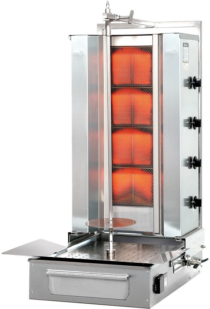 Stalgast Gyros, kebab gazowy, F GD 4, P 14 KW, G 30