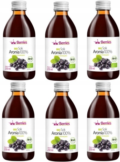 Bio Sok Aronia 100% ekologiczny sok z aronii 250ml