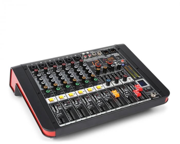 Power Dynamics PDM-M604A mikser muzyczny 6 wejść mikrofonowych 24-bitowy procesor Multi FX odtwarzacz USB Sky-172.612