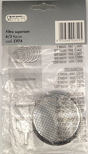 Giannina Filtro superiore per CAFFETTIERA gian Nina 6/3tazze Giannini_C974