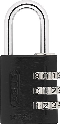 Abus ABUS 346118  145/20 _ negro nadwrażliwości substancji czynnych lub aluminium kłódka 20 MM 3 cyfry Czarny