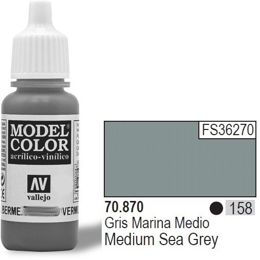 VALLEJO Farba Nr158 Medi um Seagrey 17mlMatt