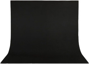 Powerlux Tło fotograficzne bawełniane 300 x 300 cm czarne)
