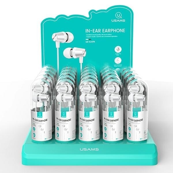 USAMS USAMS Set 30 szt. słuchawki EP-42 3,5 mm biały/white SJ475HSTZ02 Usa000931