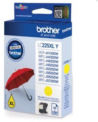 Brother Tusz Oryginalny Brother LC-225 XL Y LC225XLY) Żółty)