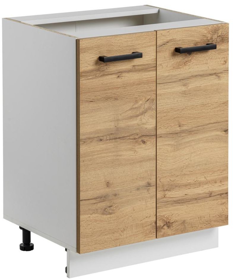 MEBLE OKMED Szafka kuchenna stojąca Rita 60 cm kolor dąb wotan