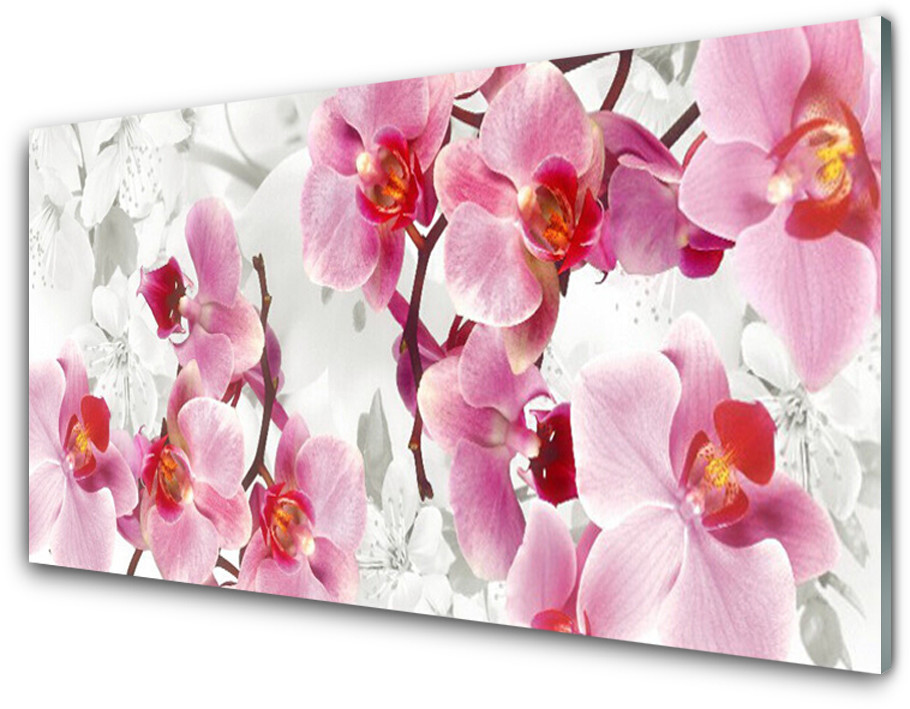 Tulup.pl Panel Szklany Kwiaty Roślina Natura 125x50cm