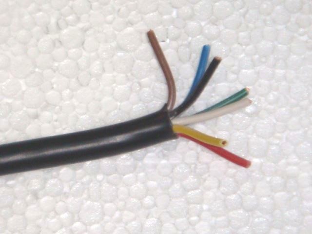 IMPORT Przewód elektryczny 7-żyłowy YLY 6x1+1,5mm2 YLY6x1+1,5mm2