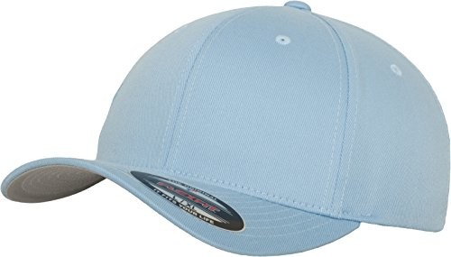 Flexfit FlexFit Wooly Combed czapka baseballowa, 6 panelów, uniseks, dla dorosłych i dzieci, niebieski, młodzież 6277-00590-0063_Carolina Blue_OSFY