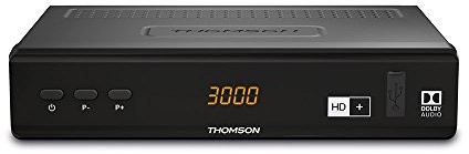 Thomson ths844 cyfrowy odbiornik satelitarny HD HD + paczka za pośrednictwem smartka (łącznie z HD + karta pasująca do 6 miesięcy [dvbs2 wpuszczane, HDMI, SCART, USB, wyjście cyfrowe wtyczka, Full HD THS844HD (THS844HDCARD)