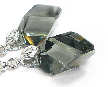 Arande SWAROVSKI długie srebrne kolczyki+wisiorek BLD 1171210357
