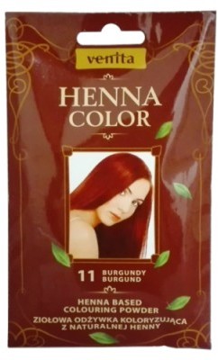 Venita Henna Color henna w proszku do farbowania włosów 11 Burgund VEN-HEN-11B