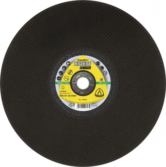 Klingspor TARCZA DO CIĘCIA METALU 406mm x 4,0mm x 25,4mm A624SX K351436 351436