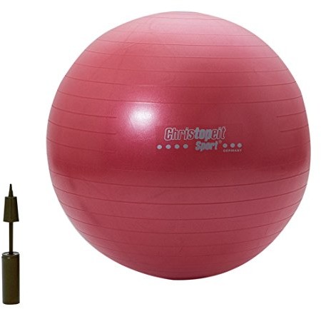 Christopeit Fitness gimnastyka ball włącznie z pompa, czerwony, M 1671_rot_M