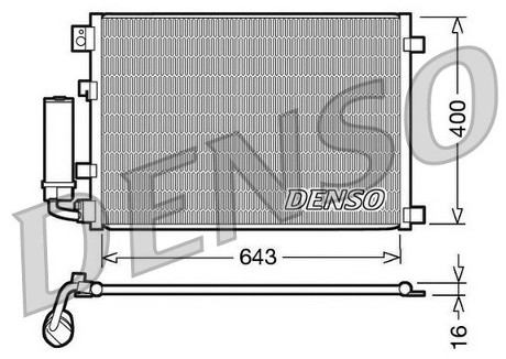 DENSO Skraplacz, klimatyzacja DCN46002