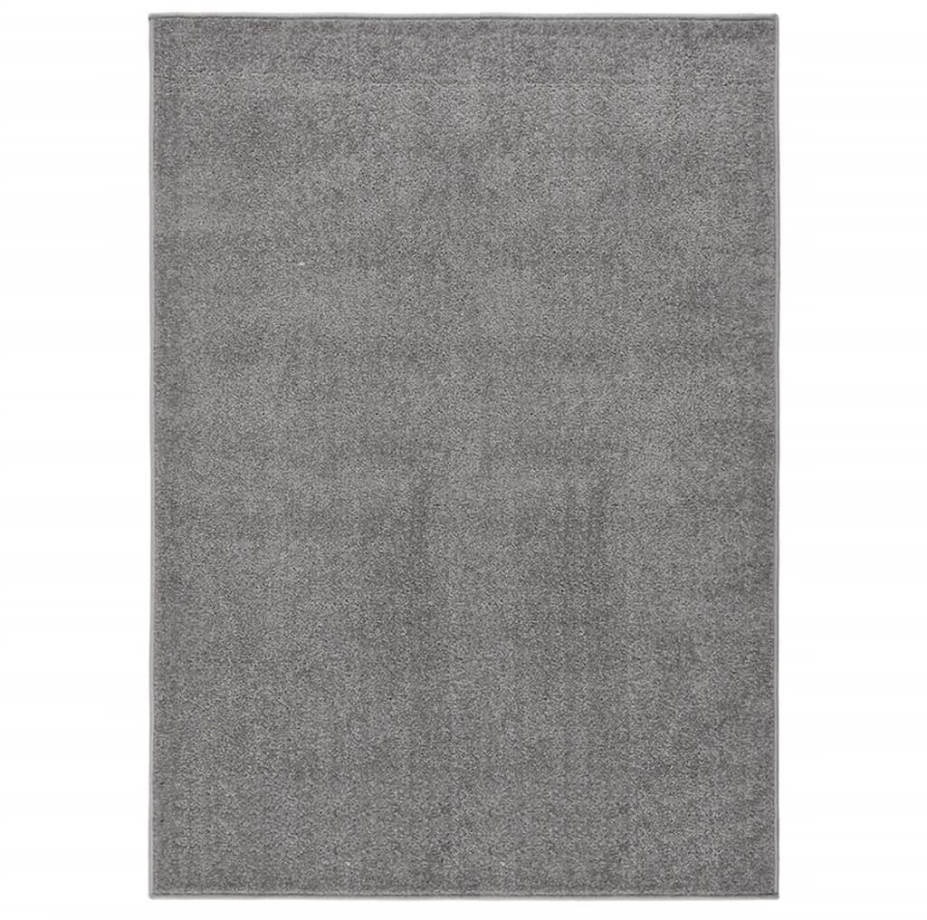 vidaXL Dywan z krótkim runem, 240 x 340 cm, szary