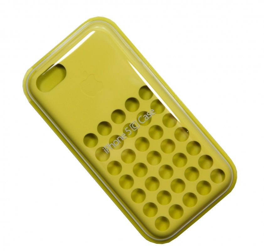 FUTERAŁ SILICON SKIN APPLE MF038ZM IPHONE 5C yellow