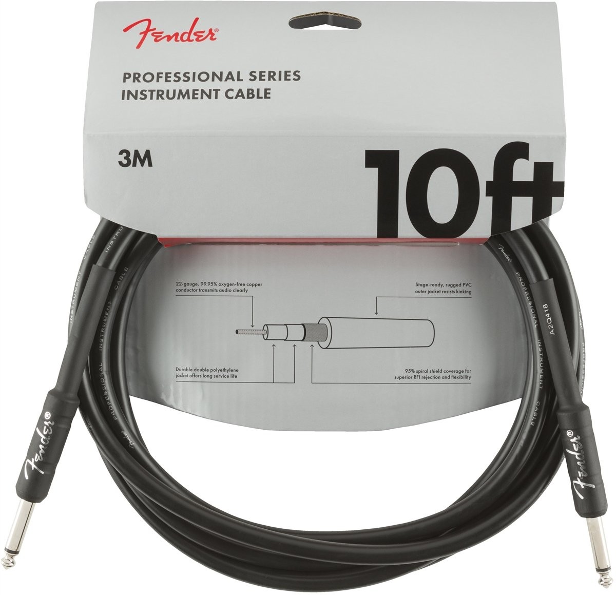 Fender kabel Professional Series, 3 m czarny