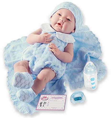 jc toys JC TOYS Newborn lalka dla niemowląt niebieska (18054) 18054