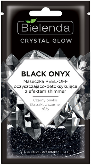 Bielenda Crystal Glow Black Onyx maseczka peel-off oczyszczająco detoksykująca z efektem shimmer 8g 62697-uniw