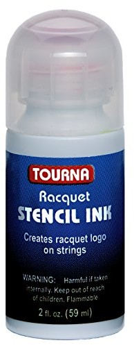 Unique Sports tourna Racquet String STENCIL ink Tennis racqu racquetballa rakieta do squasha 1 1/2oz Bottle Black US-RSI-BK-B