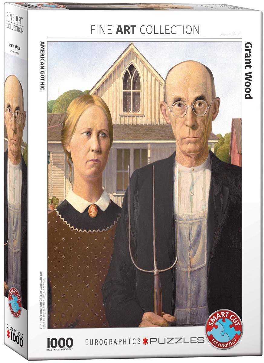 Eurographics Puzzle 1000 American Gothic by Grant Wood 6000-5479 -