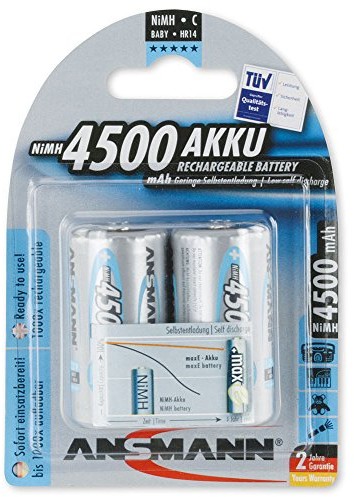 Ansmann 1x2 maxE NiMH Akku Baby C 4500 mAh niemiecki 5035352