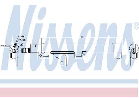 NISSENS Osuszacz klimatyzacji 95492