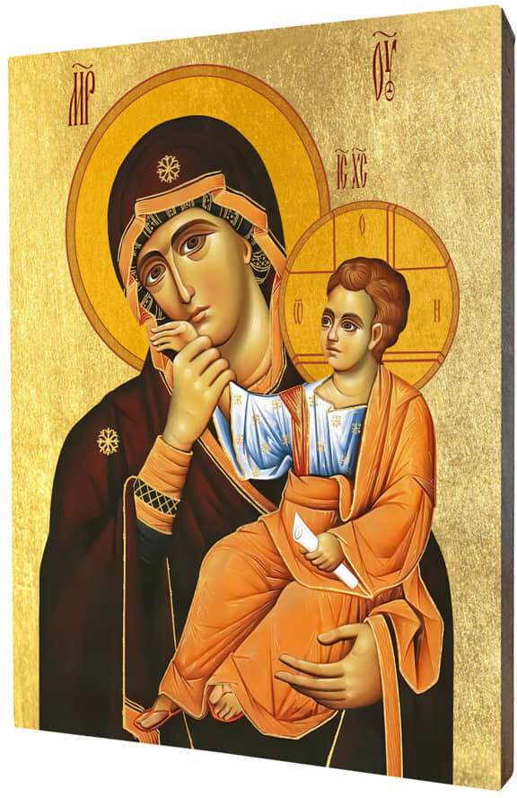 Art christiana Ikona religijna Matka Boża Panagia z góry Athos ACHI144
