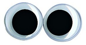 Rayher Plastikowe-ruchome oczka do klejenia, 25 mm 8917600