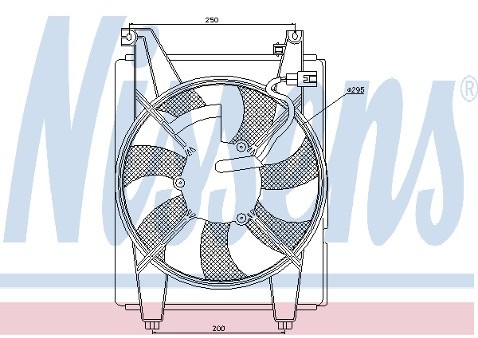 NISSENS Wentylator, chłodzenie silnika NISSENS 85341