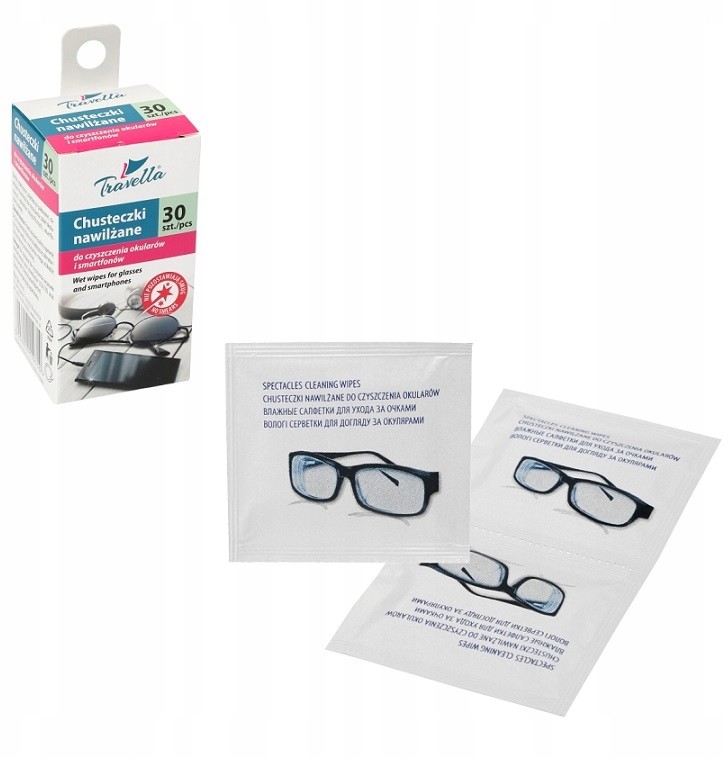 Travella Chusteczki D Czyszczenia Okularów Ekranów